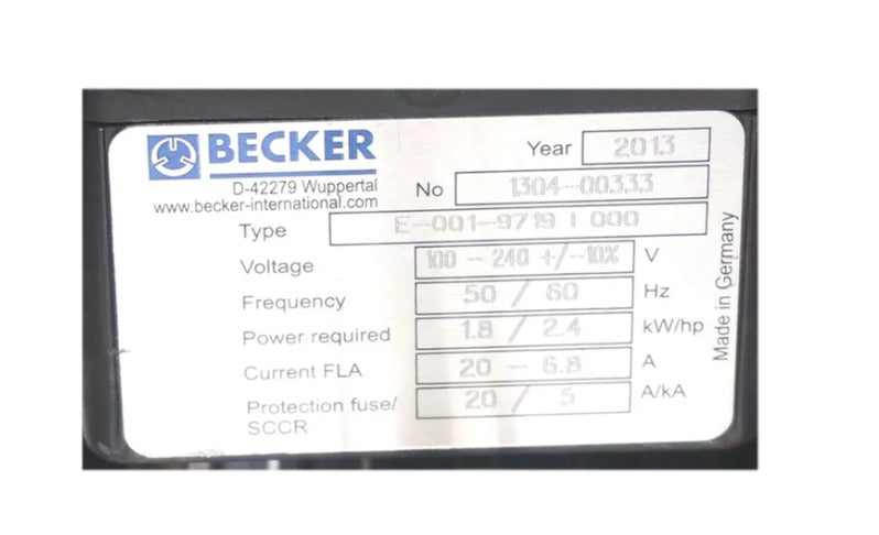 BECKER FAN VASF1120/2 E-001-97191000