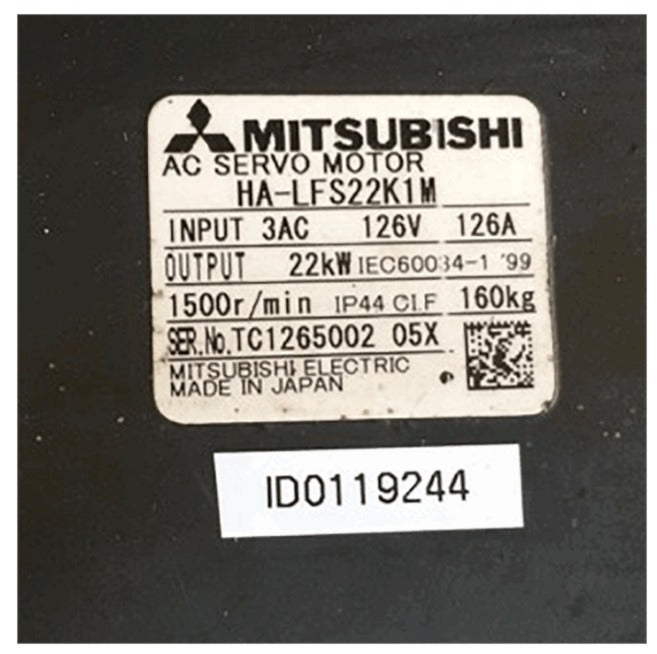 Mitsubishi Servo Motor HA-LFS22K1M