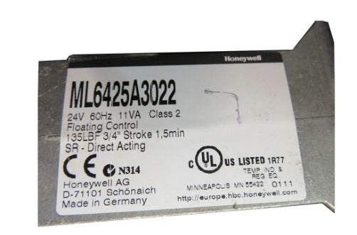 Honeywell Actuator ML6425A3022