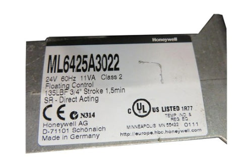 Honeywell Actuator ML6425A3022