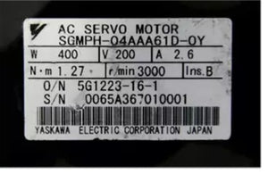 Yaskawa Servo Motor SGMPH-04AAA61D-OY