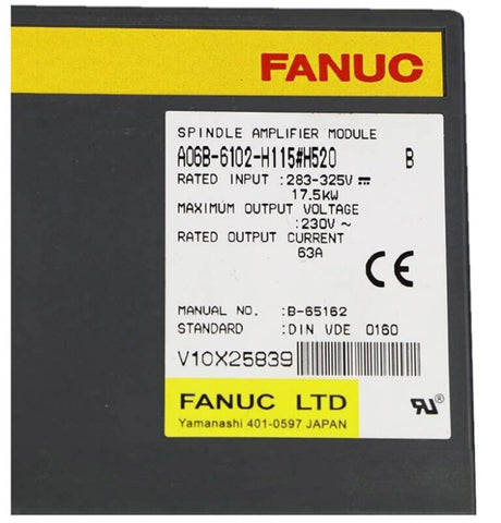 Ventiladoruc Servoaccionamiento A06B-6102-H115#H520