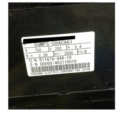 Yaskawa Servo Motor SGMPS-08ACA61