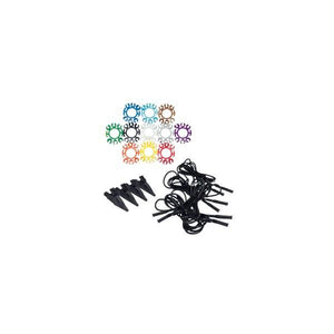 CHAUVIN ARNOUX P01295476 - Kit of 4 banana leads + 4 crocodile clips + 1 set of coloured rings