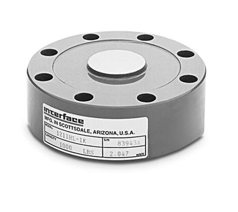 Interface 83943A 1200 Series Alloy Steel/Aluminum Compression Canister Load Cell / Celdas de carga / Células de carga
