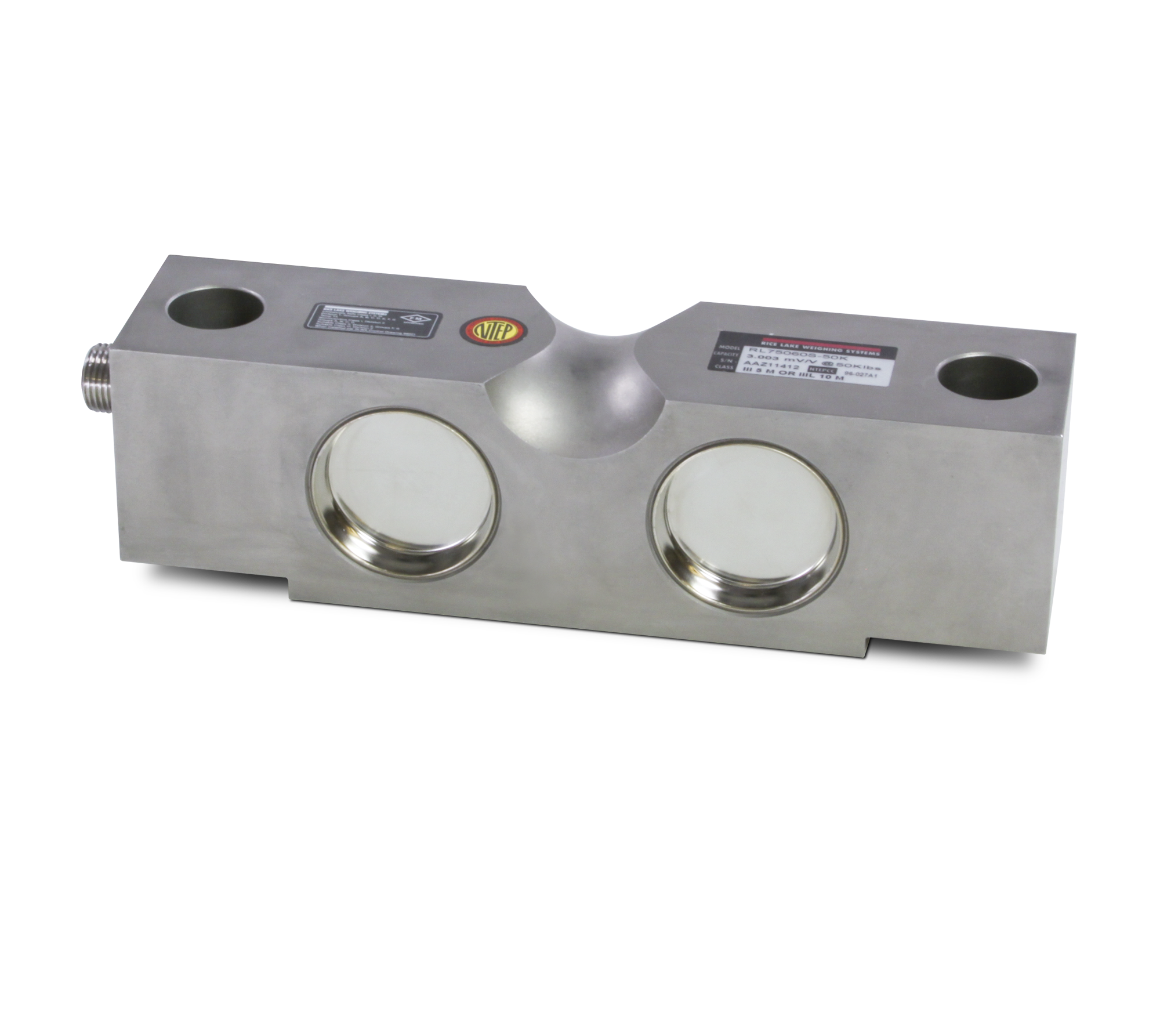 Rice Lake RL75060S Stainless Steel, Double-ended Beam Load Cell / Celdas de carga / Células de carga