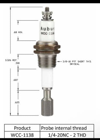 Auburn Ignitors WCC-1138-KH / WCC-1138-L