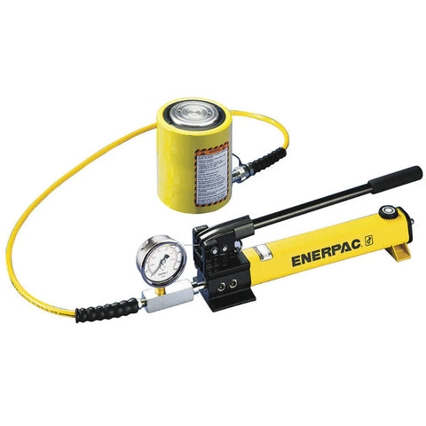 ENERPAC SCL101H - Conjunto Hidráulico de 10 - Ton Cilindro 10 Ton, hidráulico de baja altura con bomba manual - Conjunto