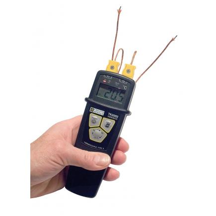 CHAUVIN ARNOUX P01653110 - TK 2002 IP65 differential digital thermometer with 2 K-thermocouple inputs