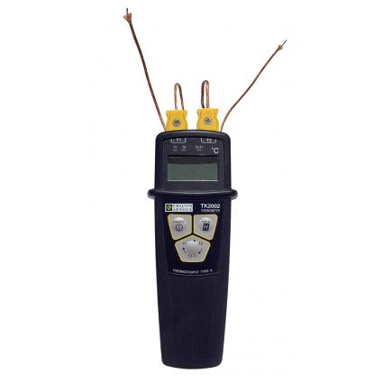 CHAUVIN ARNOUX P01653110 - TK 2002 IP65 differential digital thermometer with 2 K-thermocouple inputs