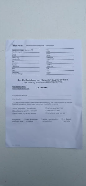 SIEMENS MASTERDRIVE 6SE7021-0EP70-Z (F01+G91+C43)