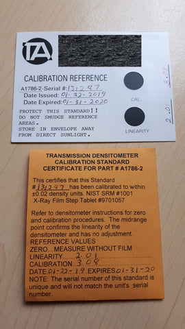 TOBIAS ESTANDAR DE CALIBRACION (CALIBRATION STANDARD) A1786-2