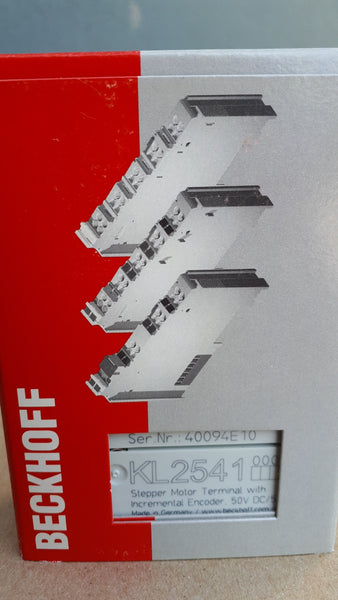 BECKHOFF KL2541 BUS TERMINAL, 1-CHANNEL MOTION INTERFACE, STEPPER MOTOR, 48 V DC, 5 A, WITH INCREMENTAL ENCODER