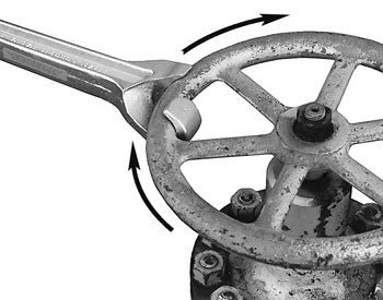 GEARENCH TITAN SURGRIP VALVE WHEEL WRENCH / LLAVE PARA VALVULAS DE VOLANTE SENCILLA Y DOBLE